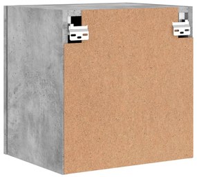 Móveis de parede p/ TV 2pcs 40,5x30x40cm madeira cinza cimento