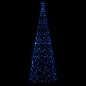 Árvore de Natal em cone 1400 luzes LED 160x500 cm azul