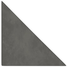 Painel de parede 12 pcs 30x30 cm veludo 0,54 m² cinza-escuro