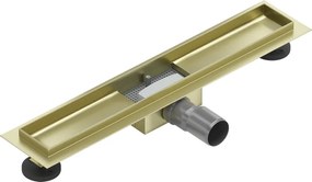 Mexen Flat corpo para ralo linear 50 cm, dourado escovado - 1A15050