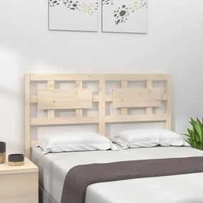 vidaXL Cabeceira de cama 185,5x4x100 cm pinho maciço