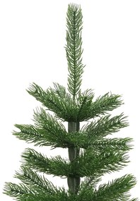 Árvore de Natal artificial fina com suporte PE 150 cm