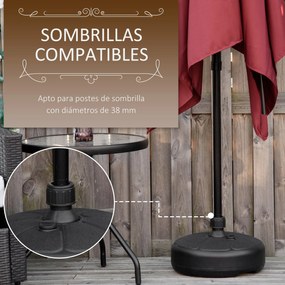 Base para Chapéu de Sol Portátil Base para Chapéu de Sol Recarregável