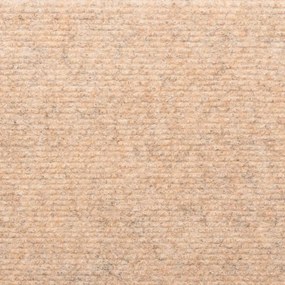 Tapetes de escada 5 pcs 65x21x4 cm agulhado castanho