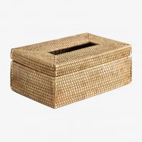 Caixa De Lenços Em Rattan Resende Natural - Sklum