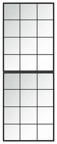 Espelhos de parede 2 pcs 80x60 cm metal preto