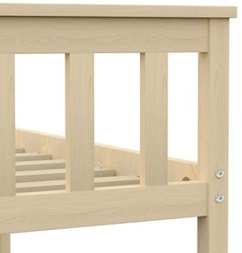 Estrutura de cama em pinho maciço 100x200 cm cor natural