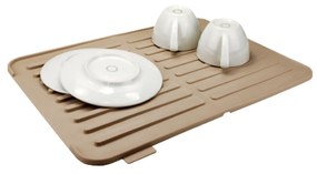 Tapete Escorredor Loiça Silicone Beclassic Bege 45X30X0.8cm