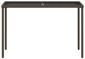5 pcs conjunto jantar p/ jardim c/ almofadões vime PE castanho