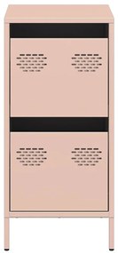 Aparador 35x39x73,5 cm aço laminado a frio rosa