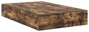 Cama com Armazenamento vidaXL em Carvalho Fumado 120x190 cm