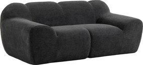 HOMCOM Sofá 2 Lugares em Chenille Sem Estrutura, Assento Amplo, Apoios de Braço Largos, 174x91x61cm, Cinza Escuro | Aosom Portugal