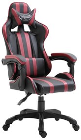 Cadeira de Gaming Pele Sintética Vermelho Tinto