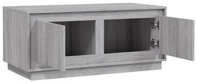 Mesa de centro 102x50x44 cm derivados madeira cinzento sonoma