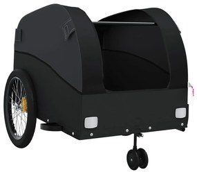 Reboque para bicicleta 45 kg ferro preto