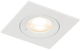 Foco embutido moderno branco quadrado IP44 - Xena