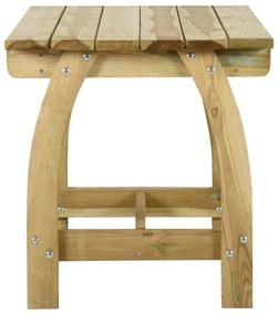 Conjunto de jantar p/ jardim 5 pcs madeira de pinho impregnada