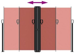 Toldo lateral retrátil 160x1000 cm terracotta