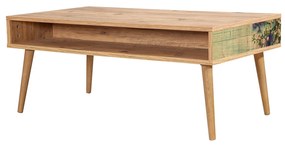 Mesa de Centro Viva – Pinheiro Atlântico Verde – 110x45x60 cm