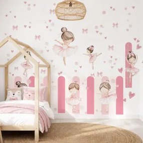 Conjunto de decoração de parede para crianças - Bailarinas a dançar