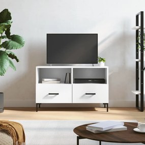 vidaXL Móvel p/ TV 80x36x50 cm madeira processada branco