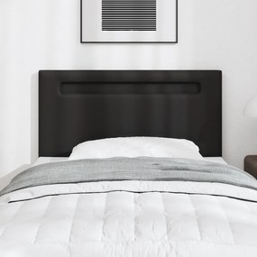 Cabeceira vidaXL Design Simples Preto 100 cm Couro Sintético