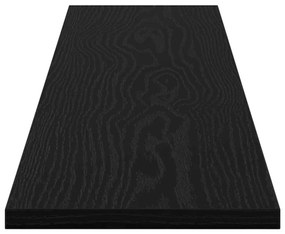 Prancha de Estante para Livros 4 pcs Preto 100 x 40 x 1.5cm