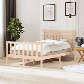 vidaXL Estrutura de cama 120x200 cm madeira maciça