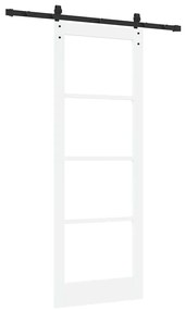 Porta Deslizante vidaXL com Conjunto de Ferragens 'ORKDAL'Branca 78x21