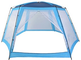 Tenda para piscina 660x580x250 cm tecido azul