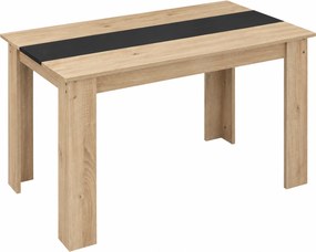HOMCOM Mesa de Sala de Jantar para 4-6 Pessoas Estilo Moderno com Bancada de Melamina de Madeira Carga 50 kg 120x69x75 cm Madeira e Preto | Aosom Portugal
