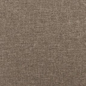 Cabeceira cama abas tecido 163x16x78/88 cm cinzento-acastanhado