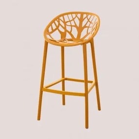 Pacote Com 4 Bancos Altos De Polipropileno Ores Mostaza & ↑75 Cm - Sklum