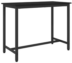 vidaXL mesa Carvalho Preto 100 x 50 x 76,5 cm