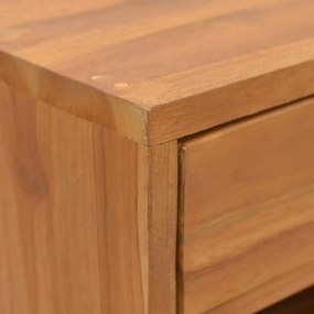 Mesa de cabeceira 40x30x76 cm madeira de teca maciça