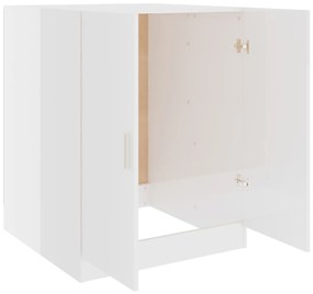 Armário máquina lavar roupa 71x71,5x91,5 cm branco brilhante