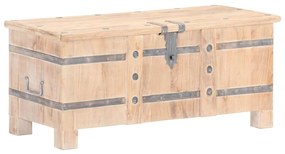 vidaXL Baú 90x40x40 cm madeira de acácia maciça