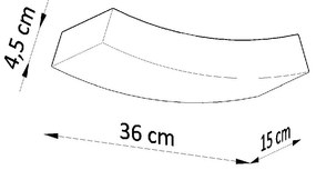Aplique Candeeiro de parede Cerâmica HATTOR Branco