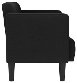 Sofá-luvas 111 cm tecido preto