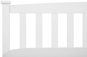 Cama de casal em madeira branca 140 x 200 cm GIVERNY Beliani