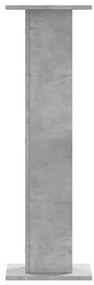 Suportes de colunas 2 pcs derivados de madeira cinzento cimento