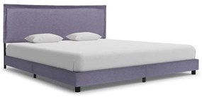vidaXL Estrutura de cama 180x200 cm tecido cinzento-claro