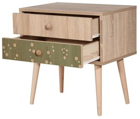 Mesa de Cabeceira City Two – Multicolor – 60x61x40 cm