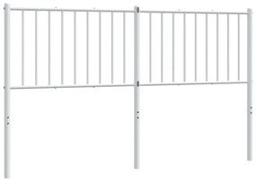 Cabeceira de cama 160 cm metal branco