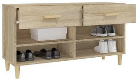Sapateira 102x35x55 cm derivados de madeira cor carvalho sonoma