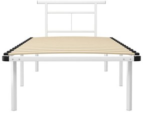 Estrutura de cama metal 90x200 cm branco