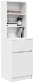 Mesa de cabeceira 39x35x125 cm derivados de madeira branco