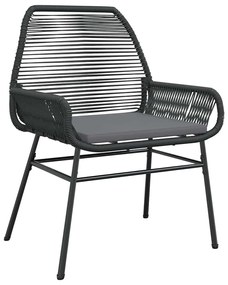 Conjunto de Jantar de 7 Peças para Jardim com Almofadas em Rattan Sint