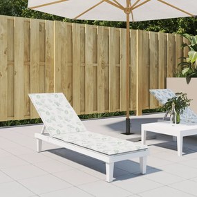 vidaXL Almofadão p/ cadeira de terraço tecido oxford padrão folhas