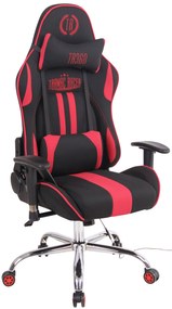 Cadeira Gaming Limit XM em tecido preto/vermelho